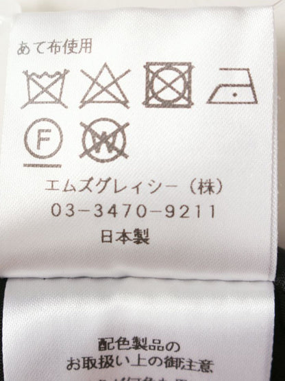 エムズグレイシー 231313 ワンピース 44 ブラック フラワー刺繍 ITWRAF00POS2