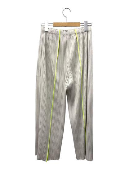 プリーツプリーズイッセイミヤケ PP21-JF492 パンツ 3 シルバー ITA3LXF1LMIO