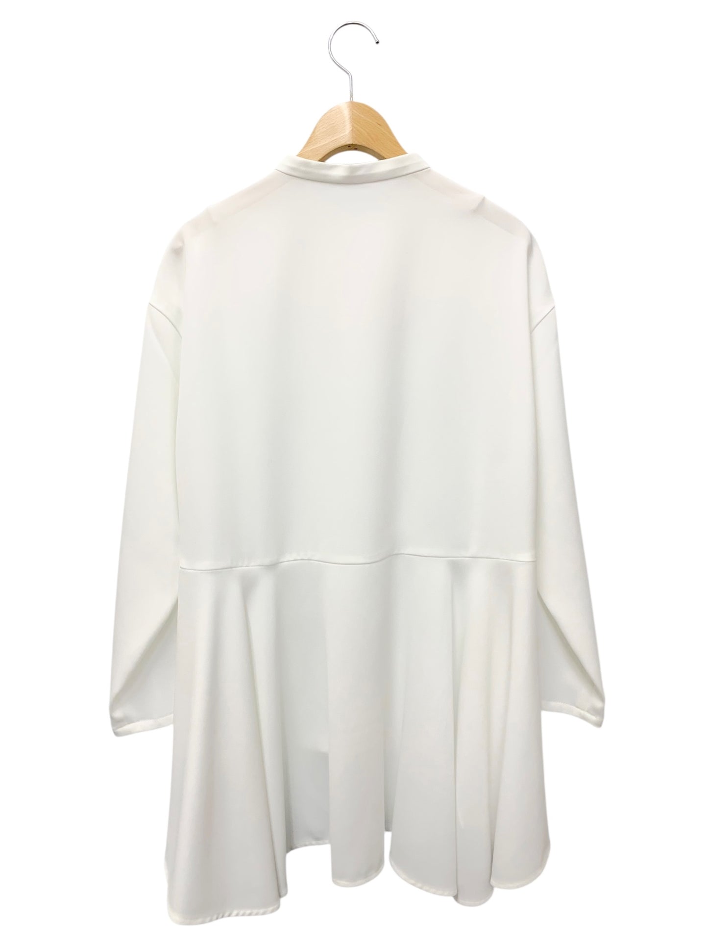 アドーア ドビークロスブラウス 531-3210019 38 ホワイト スタンドカラー IT4K5N26GBJI