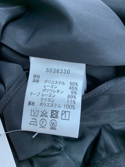 ルネ basic 5036330 ワンピース ドレス 34 チャコール リボン ITBGF3DWY3G8