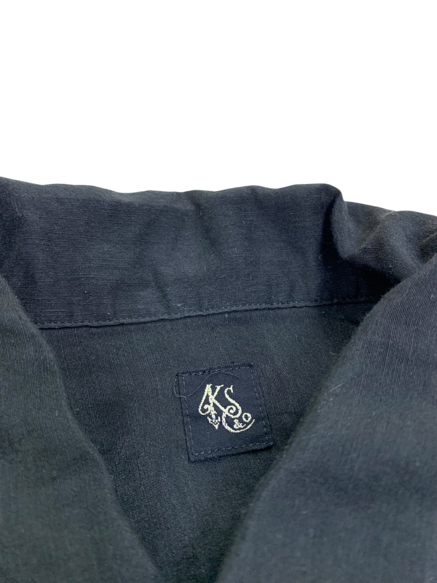 キャプテンサンシャイン RIVIERA S/S SHIRT KS20SSH04 36 ブラック 20SS IT7JZNHOE0XZ