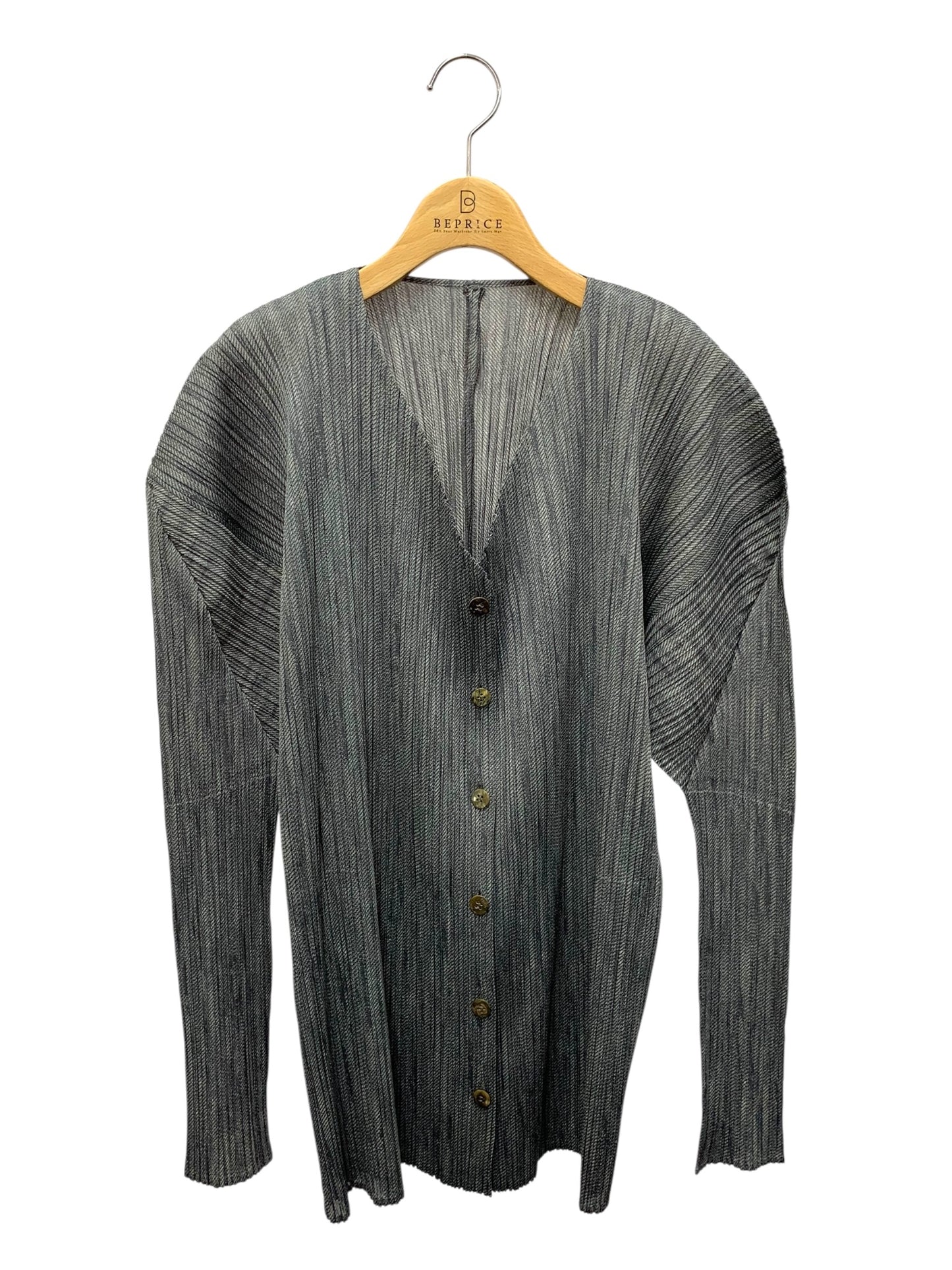 プリーツプリーズイッセイミヤケ PP54-JD446 ブラウス 3 グレー ITQYQKKZKIK8 【SALE】