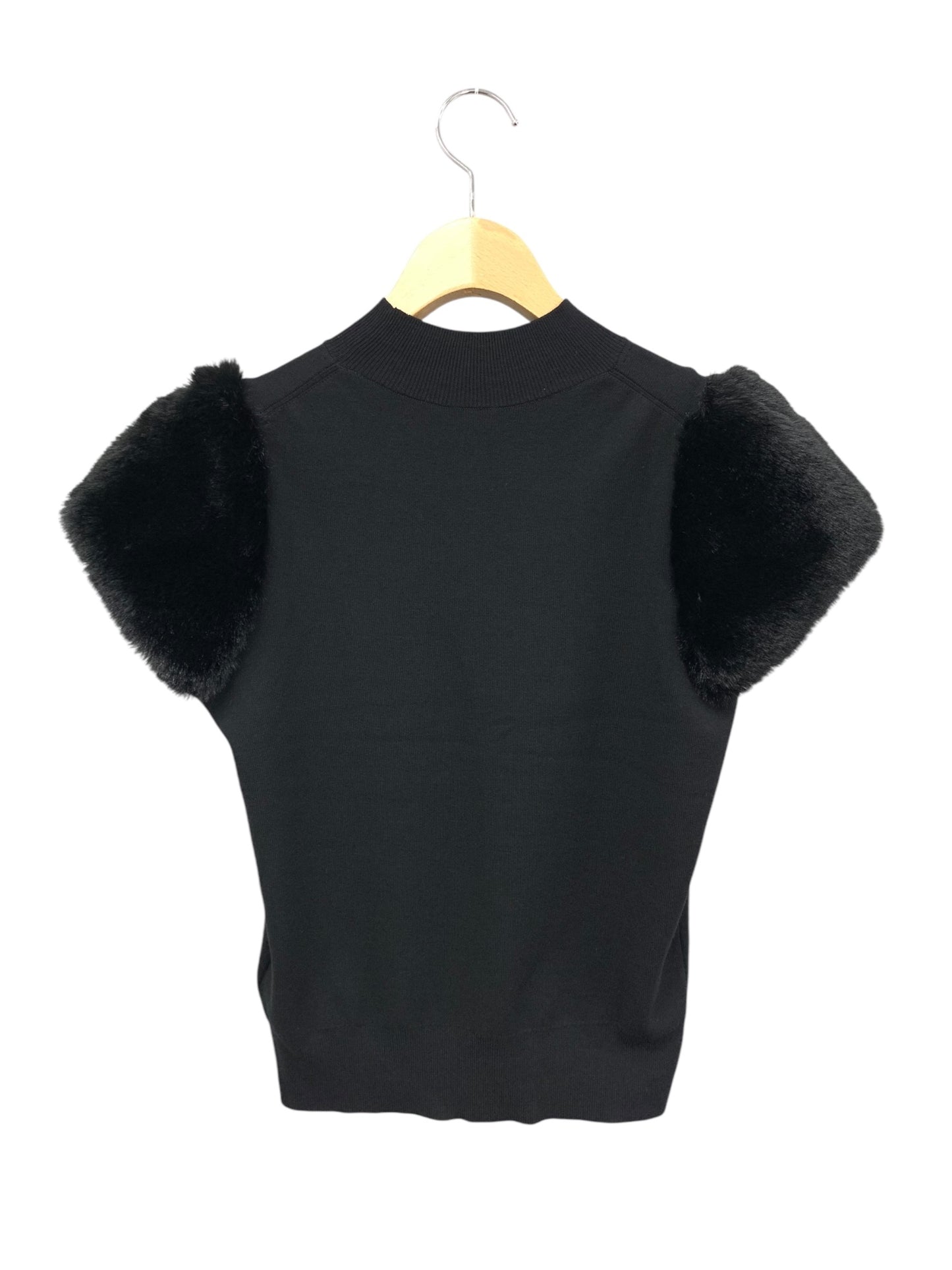 セルフォード シルクブレンドショートファースリーブニット CWNT244028 36 ブラック ITQ6GFPNYK6A