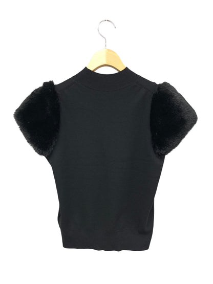 セルフォード シルクブレンドショートファースリーブニット CWNT244028 36 ブラック ITQ6GFPNYK6A