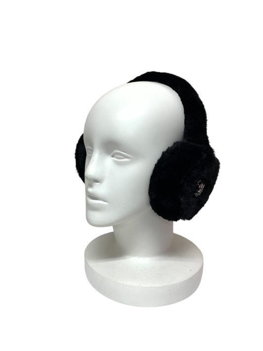 ロジェヴィヴィエ エフロレッソンフォフュール REWAC670100J79B イヤーマフ ブラック ファー ラインストーン ITK0BMBQWPIO