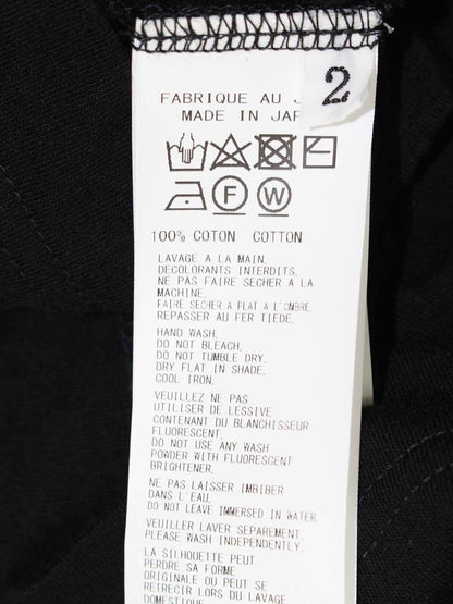 ヨウジヤマモト HP-T02-070 Tシャツ 2 ブラック オーバーサイズ ITC66QOHY6KH