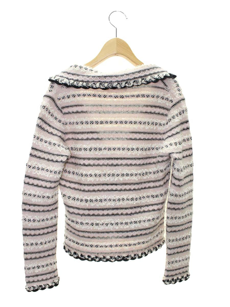 ルネ 6132320 ジャケット 36 ピンク ニット ツイード IT0OGTT0QLRC