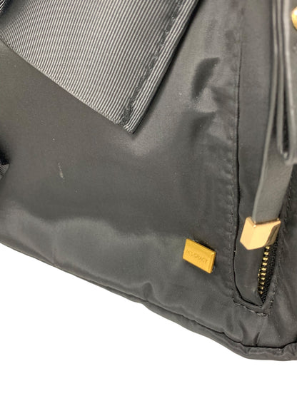 エムズグレイシー 294520 リュック ブラック バックパック ナイロン リボン ITYIIGUPM468