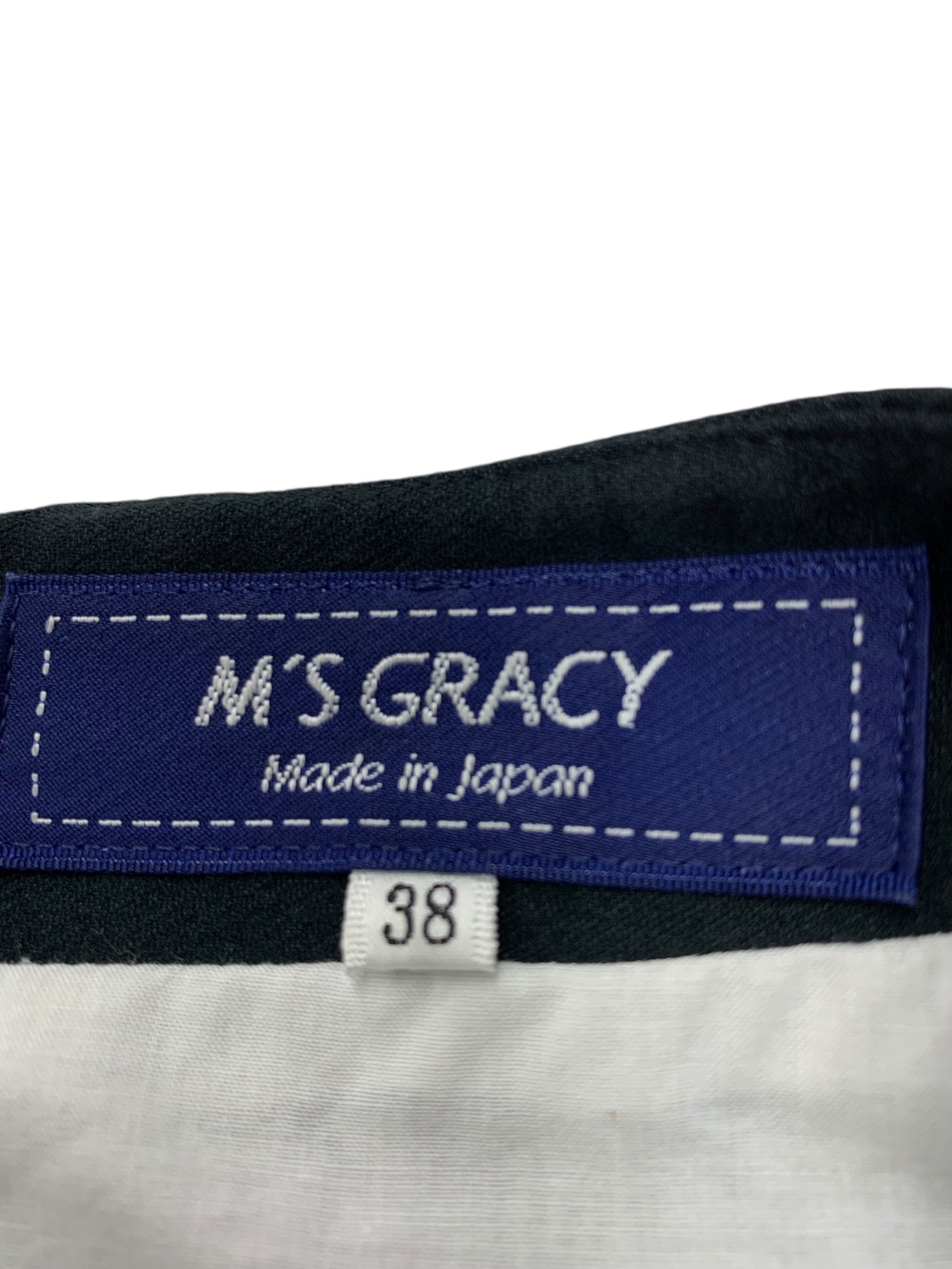 エムズグレイシー 721332 ワンピース 38 ブラック フラワーモチーフ