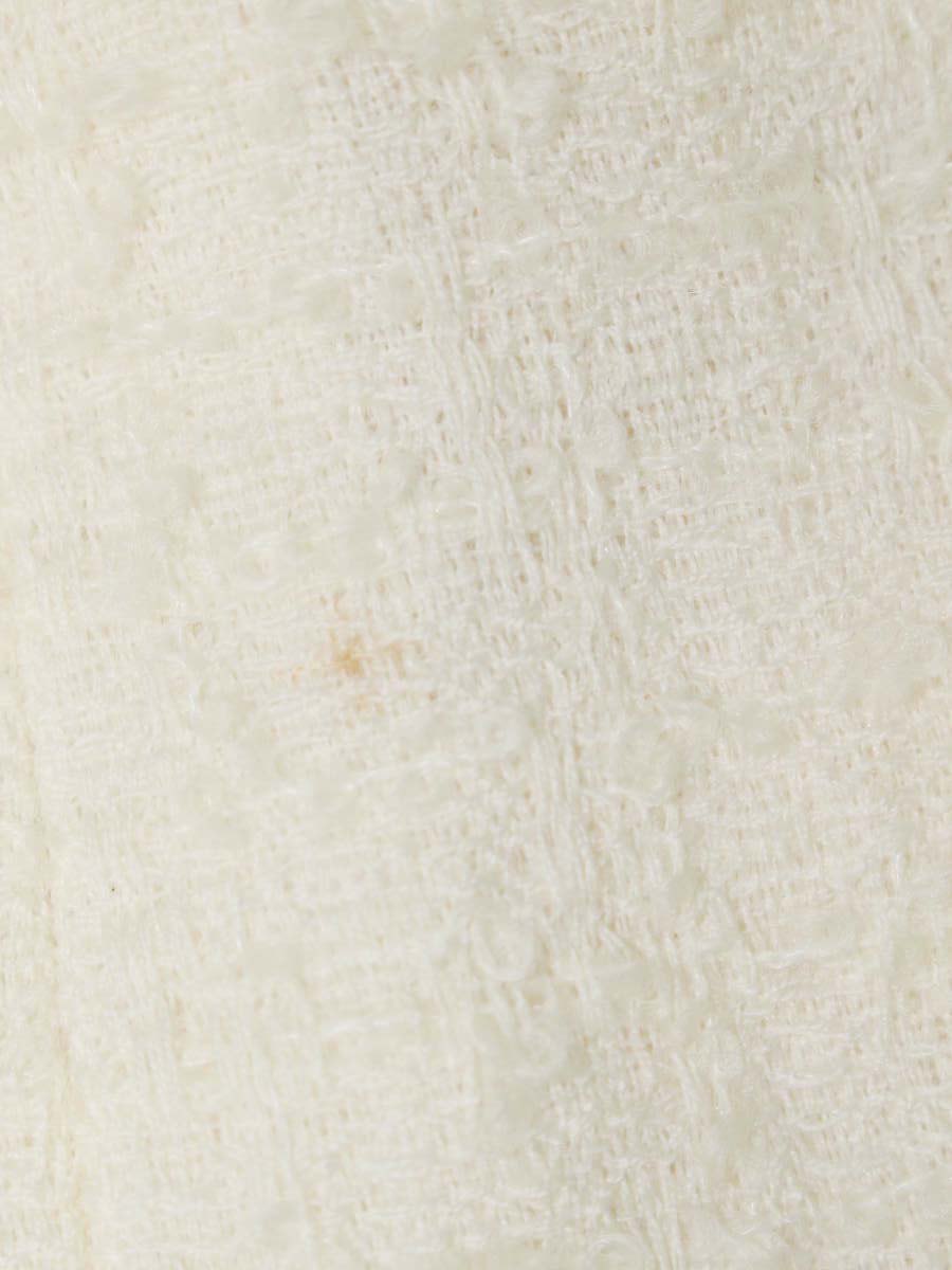 ルネ 6946620 ワンピース 34 アイボリー ツイード フリル ITJ8052D57KO