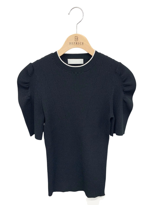 セルフォード CWNT232033 ニットセーター 36 ブラック パフスリーブ ITCEXSMBZN4W