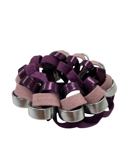 アッカ シュシュ パープル ヘアアクセサリー ヘアーゴム ギャザー ITVKQOB842X6