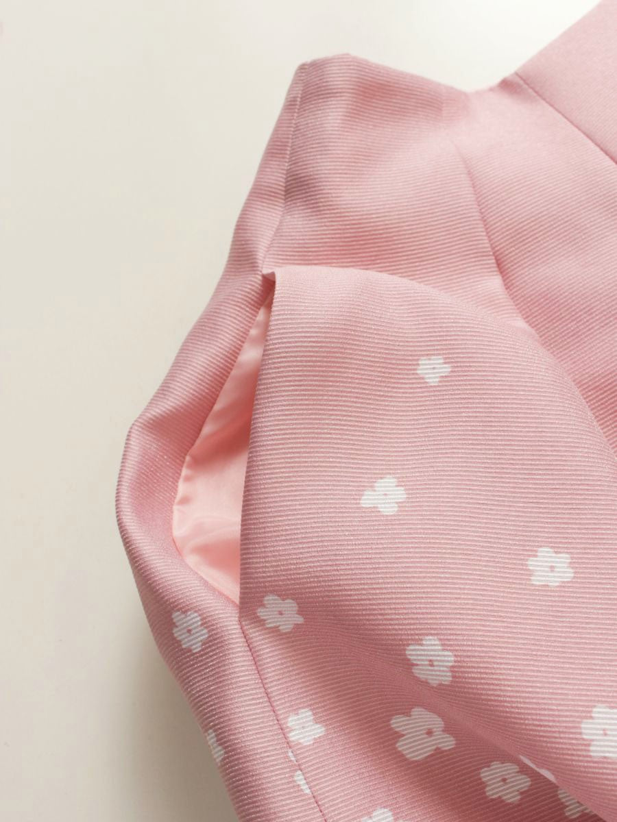 エムズグレイシー 217310 スカート 36 ピンク フラワーモチーフ IT6C33PRJ6SJ