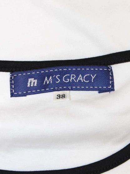 エムズグレイシー 325304 Tシャツ 38 ホワイト プリマドンナ スパンコール ITD1G3OO9P44