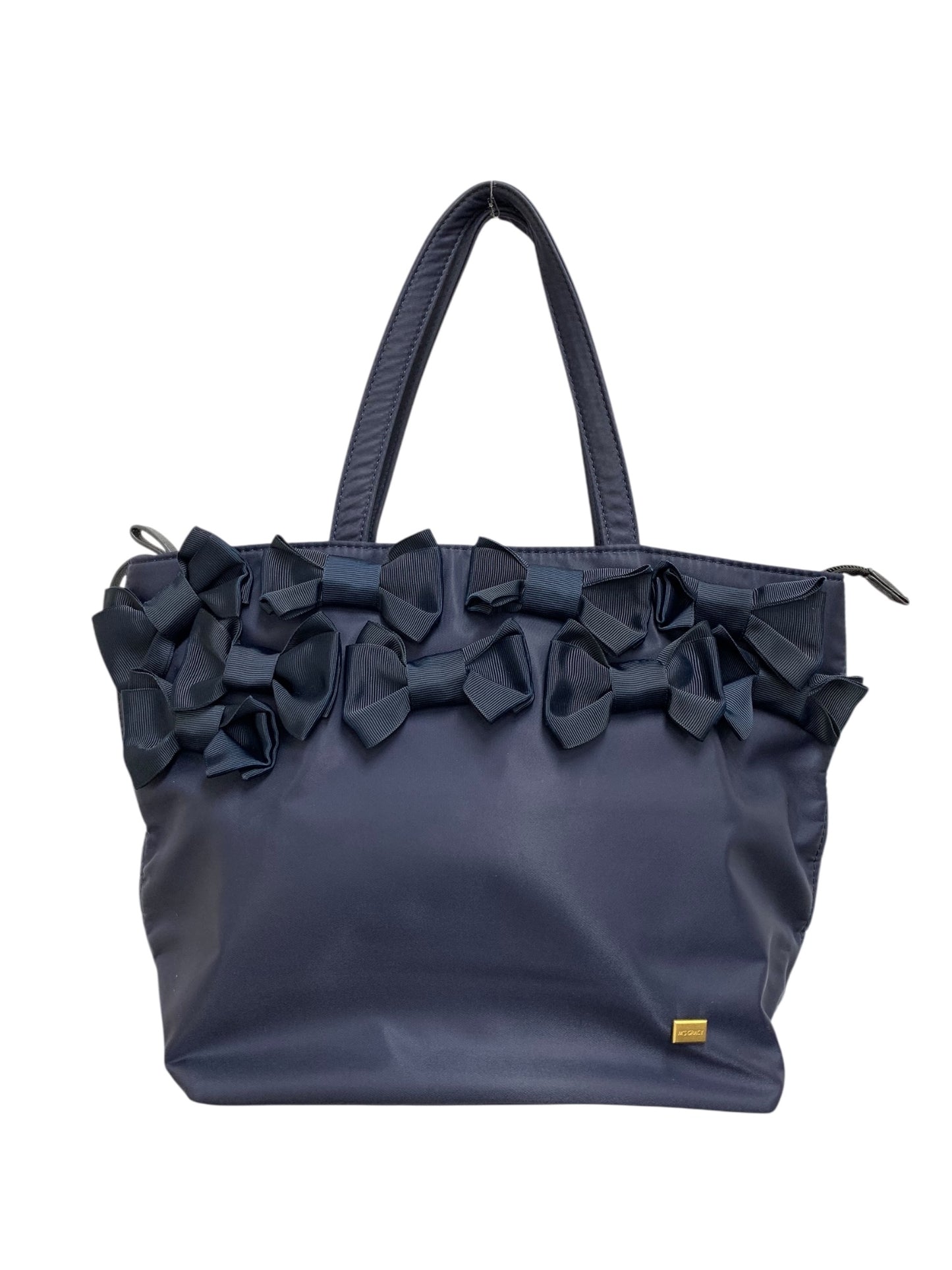 エムズグレイシー 194103 トートバッグ ネイビー リボン ITXTFVV2X9QG