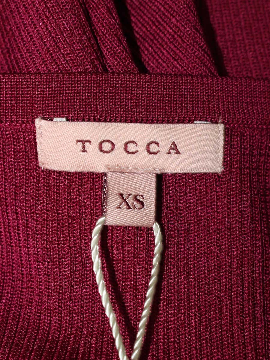トッカ 2023 PRE FALL COLLECTION AJISAI KRTOSM0810 カーディガン XS ワインレッド ITR04190U4QS