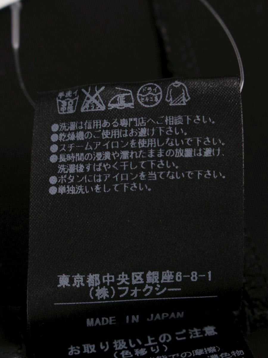 フォクシーニューヨーク コート ギャルソン 29657 38 ブラック ITT0WONPPUPP