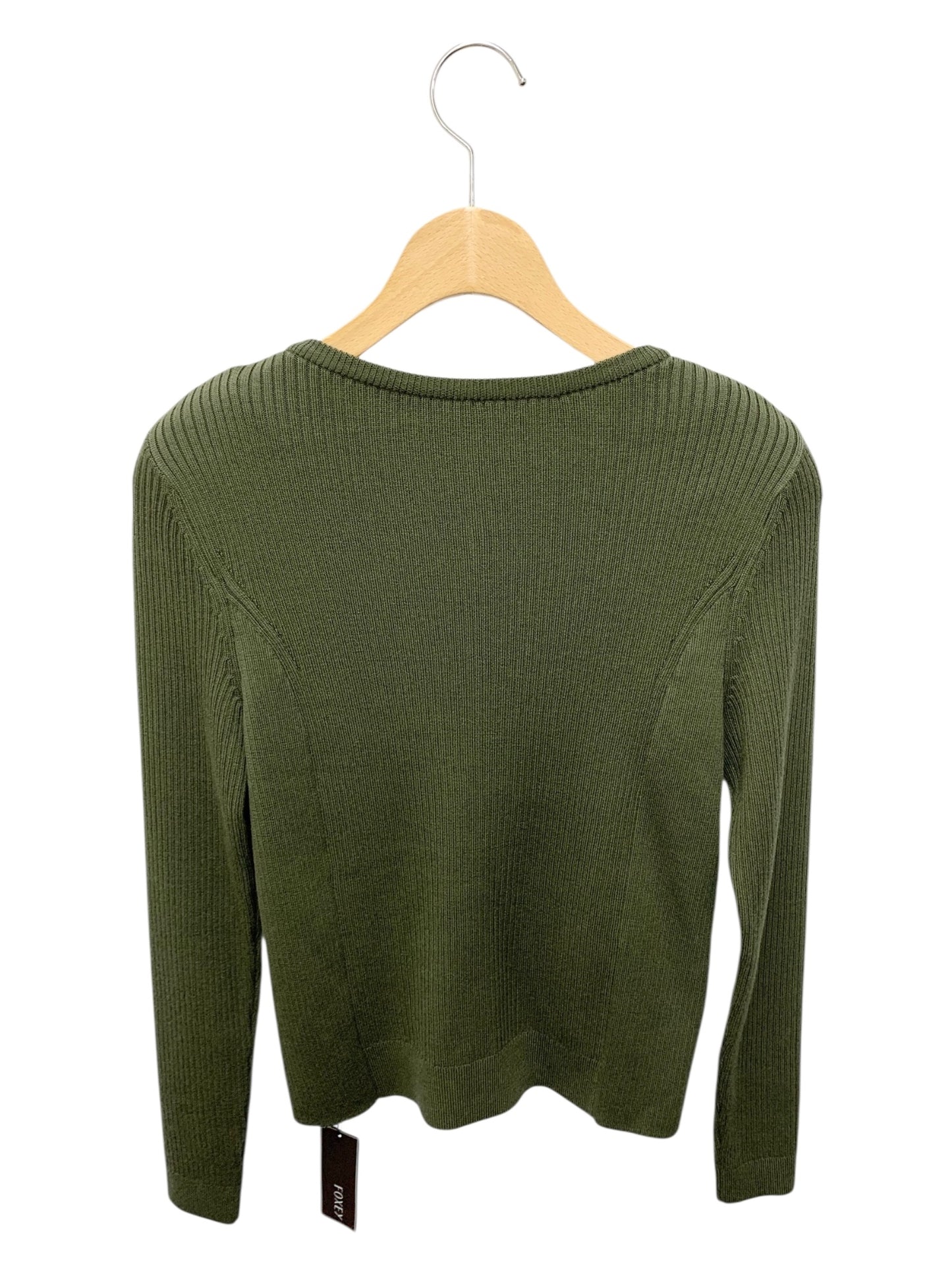 フォクシーブティック Zip Up Rib 41886 カーディガン 38 カーキグリーン ITMWZH5ICBEG