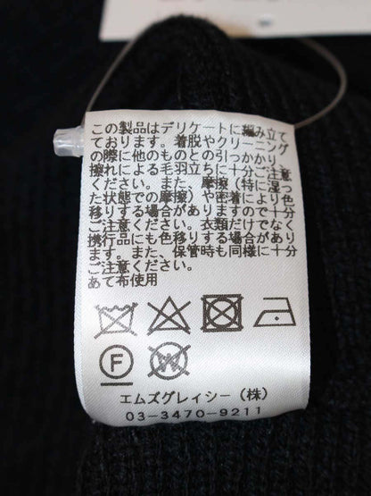 エムズグレイシー Knit Camisole 818536 ニット 38 ブラック ノースリ ITS3A5QNCWW0
