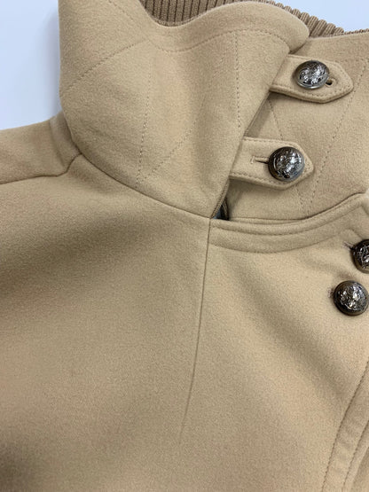 クロエ CHC19WMA 2707827834 ポンチョ 34 ベージュ シルバーボタン ニット襟 ITAN6PRZFZAC