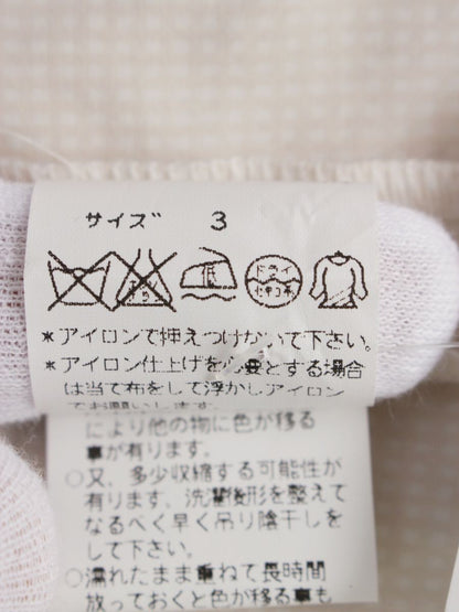 トワレ 353-243-100 ワンピース 3 ベージュ ギンガムチェック IT9VKL4OGO5U