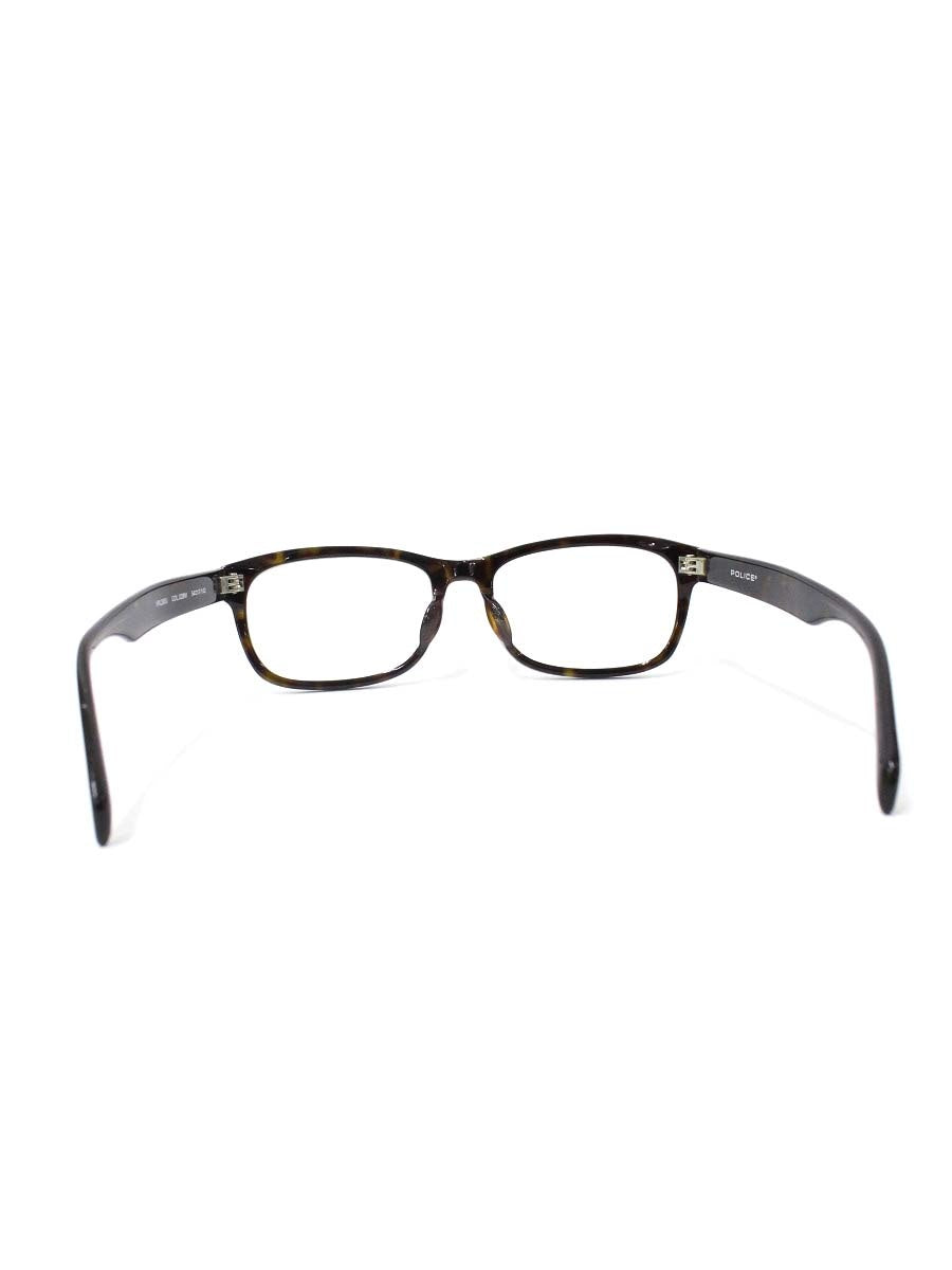 ポリス VPL265J メガネ ブラウン セルフレーム フルリム スクエア ITH3BTBM207E 【SALE】