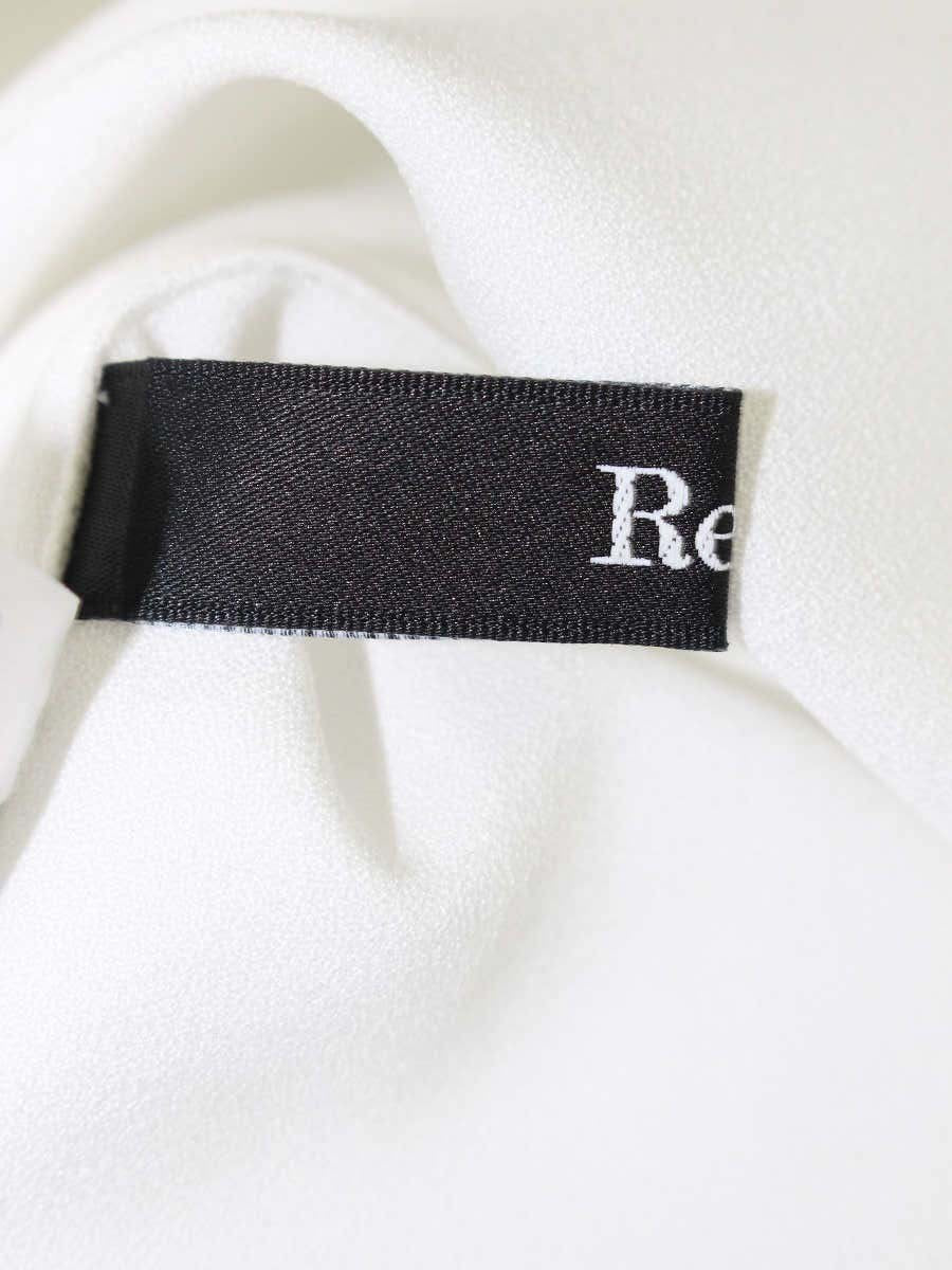 ルネ 5331140 ブラウス 34 ホワイト バイカラー リボン ITRQ2AM93I0E