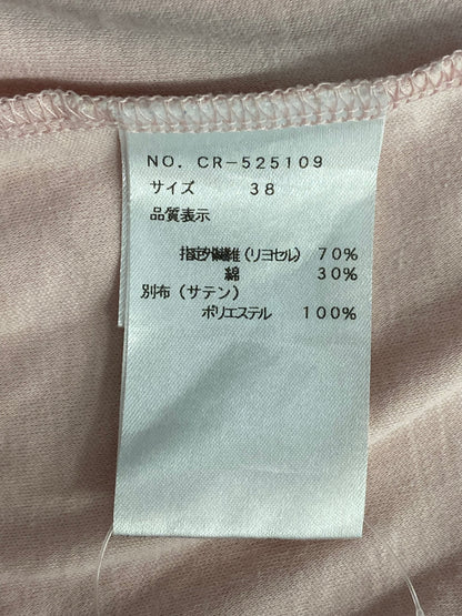 エムズグレイシー 525109 Tシャツ 38 ピンク フラワーモチーフ ラインストーン ITTF30LCQGRA