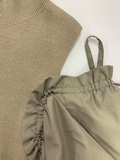 フェンネル A-201F ニット 9 グレージュ 2way ハイネック IT2CWBLRCJZ4 【SALE】