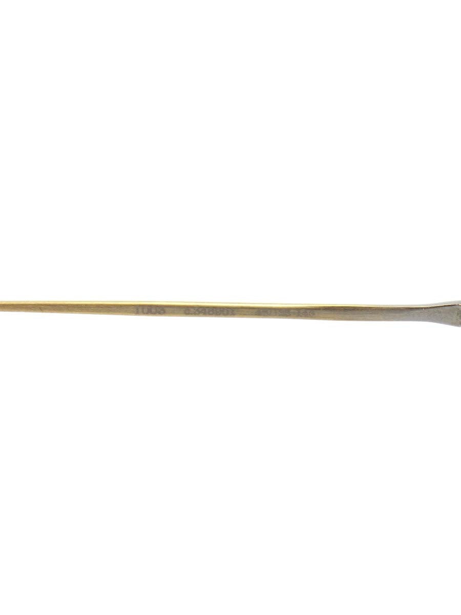 アイヴァン7285 1003 メガネ EV DEMI2/ANTIQUE GOLD コンビフレーム ナイロール オーバルシェイプ ITS6NHDIFL9B