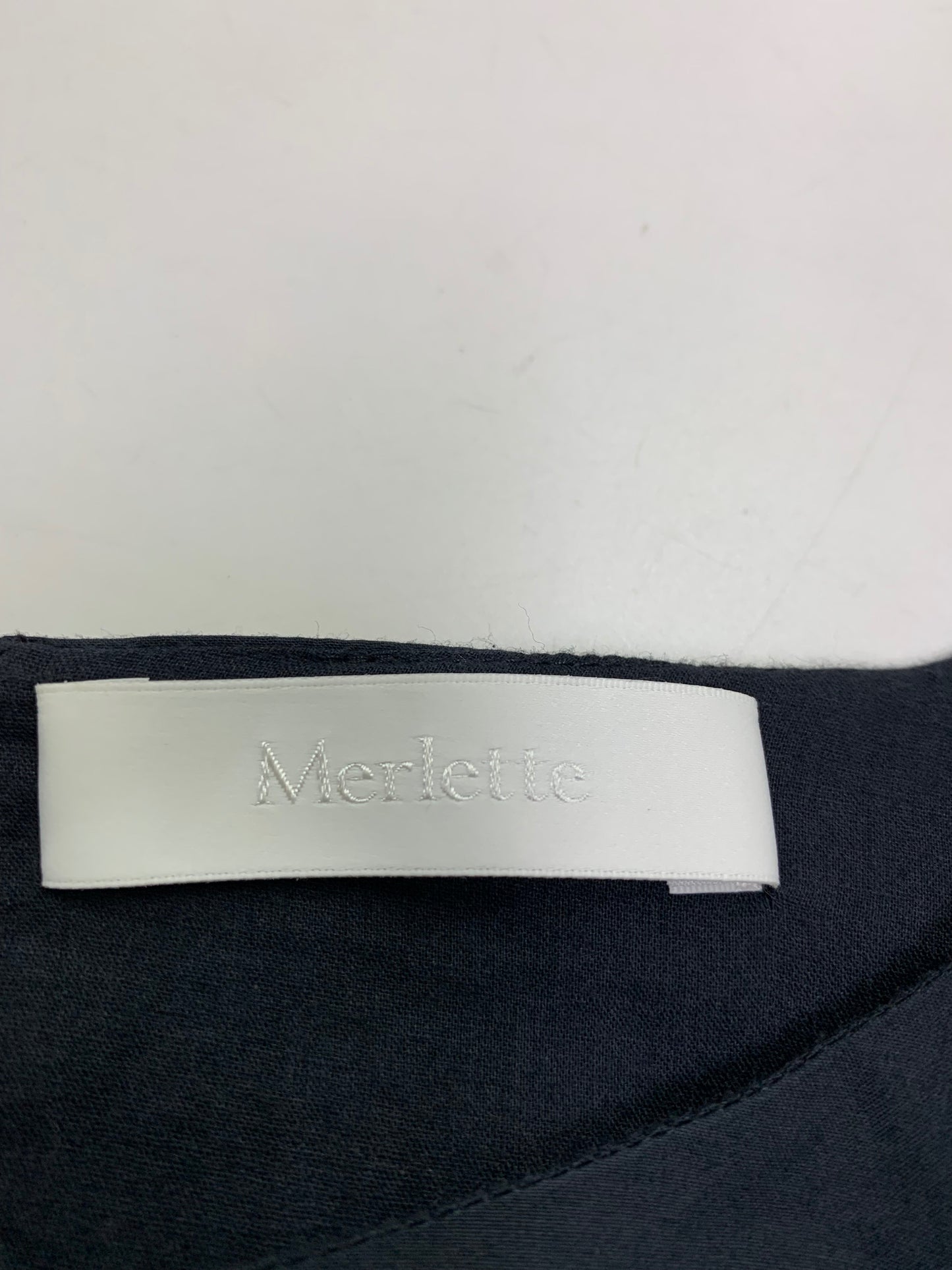 マーレット 9910300057 ワンピース XS ネイビー ティアード フレア パフスリーブ ITQRKXBBE6NS