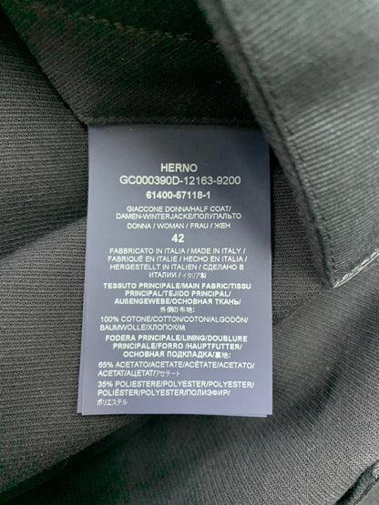 ヘルノ オードリーコート GC000390D-12163-9200 42 ネイビー グログラン ITNRCUP29QRS