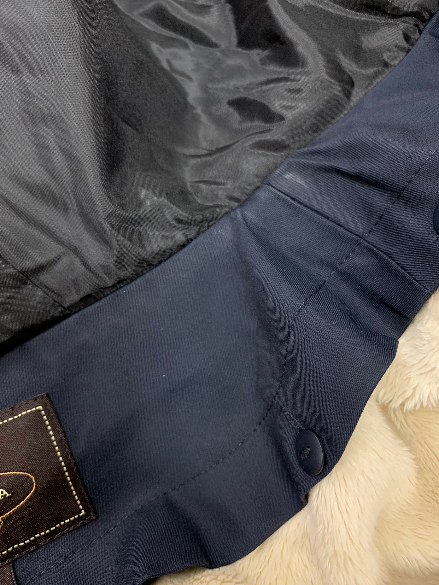 トッカ CMTOCA0210 コート 0 ネイビー フリースライナー付 ファー＆リボン付き ITA5G9Y51IRW