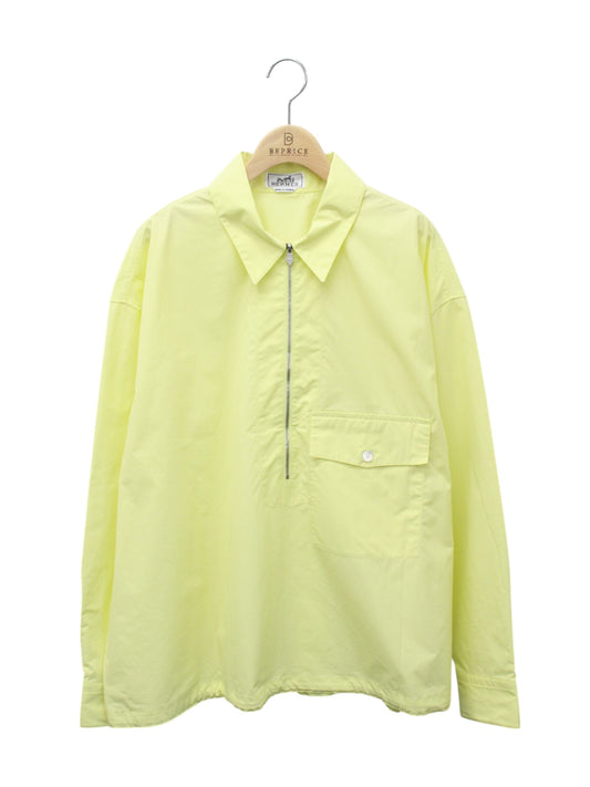 エルメス シャツ 23ss ジップアップカラー・シャツ 長袖 43 【SALE】