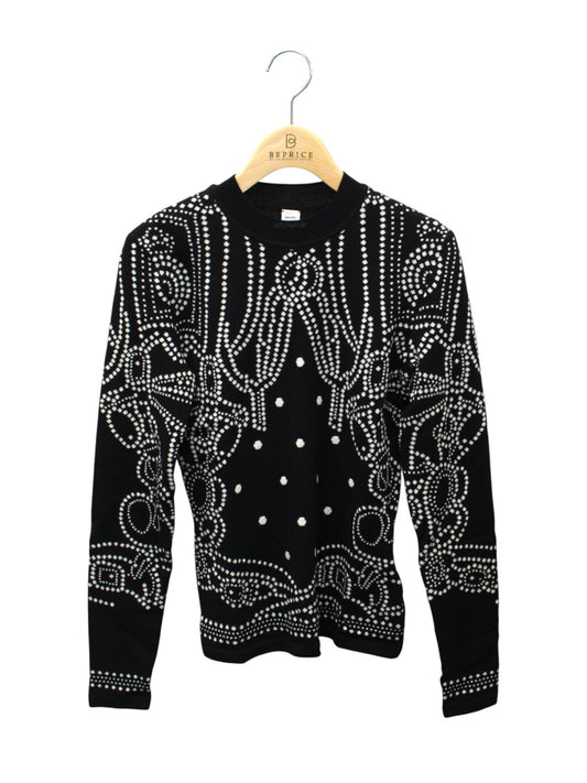 エルメス ニット セーター 23SS ブリッド・ドゥ・ガラ ドット 長袖 34 【SALE】