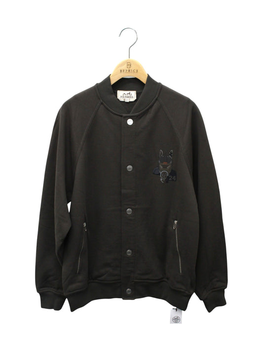 エルメス ジャケット 23-24AW HERMES Quarterb'Hディテール スタジャン XS 【SALE】