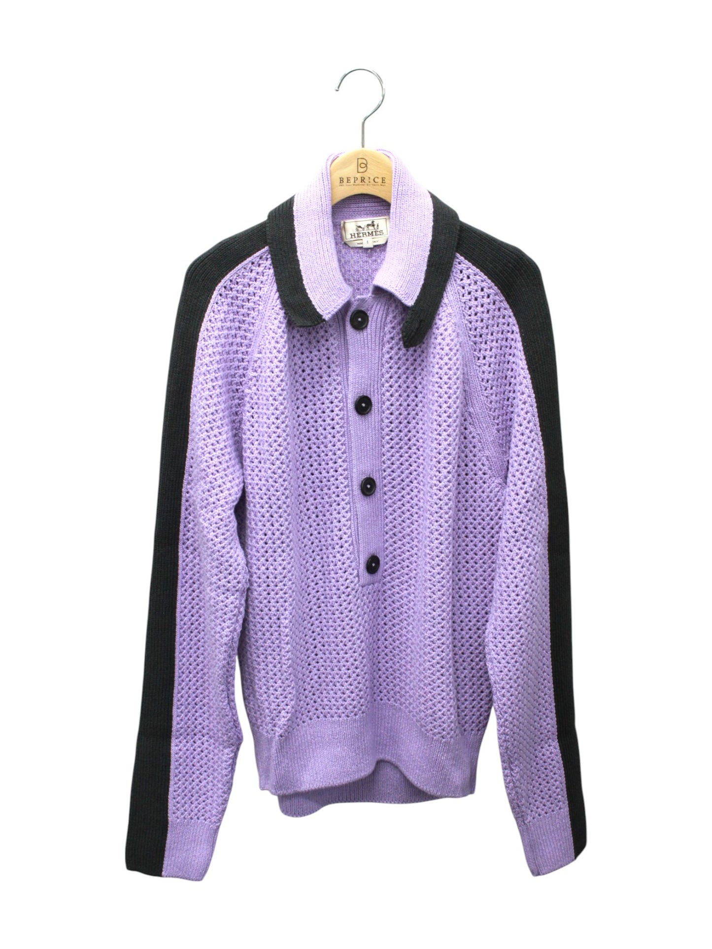 エルメス ポロシャツ POLO MAXI MESH 長袖 S 【SALE】