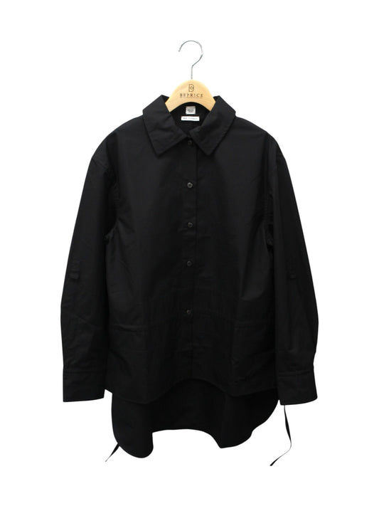 エルメス シャツ ブラウス カレーシュ ウエスト ドローストリング ワンポイント 長袖 38 【SALE】