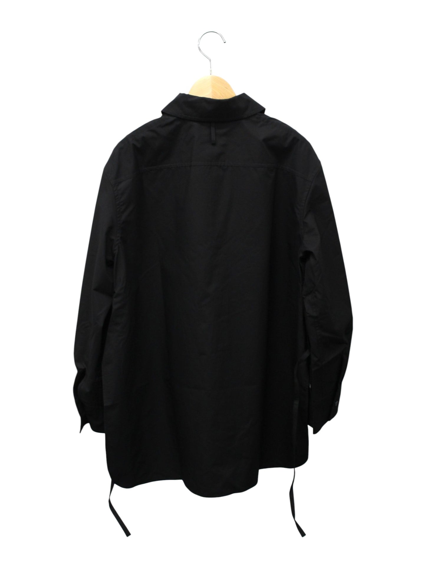 エルメス シャツ ブラウス カレーシュ ウエスト ドローストリング ワンポイント 長袖 38 【SALE】