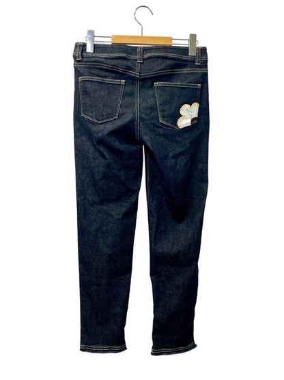 エムズグレイシー バッグポケット刺繍付きスリムデニムパンツ 316606 38 ブラック ITLVJV8585FA