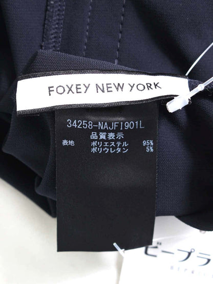 フォクシーニューヨーク Cardigan Flannel  34258 カーディガン 42 ネイビー 2017年増産品 ITXYW82UWGYG