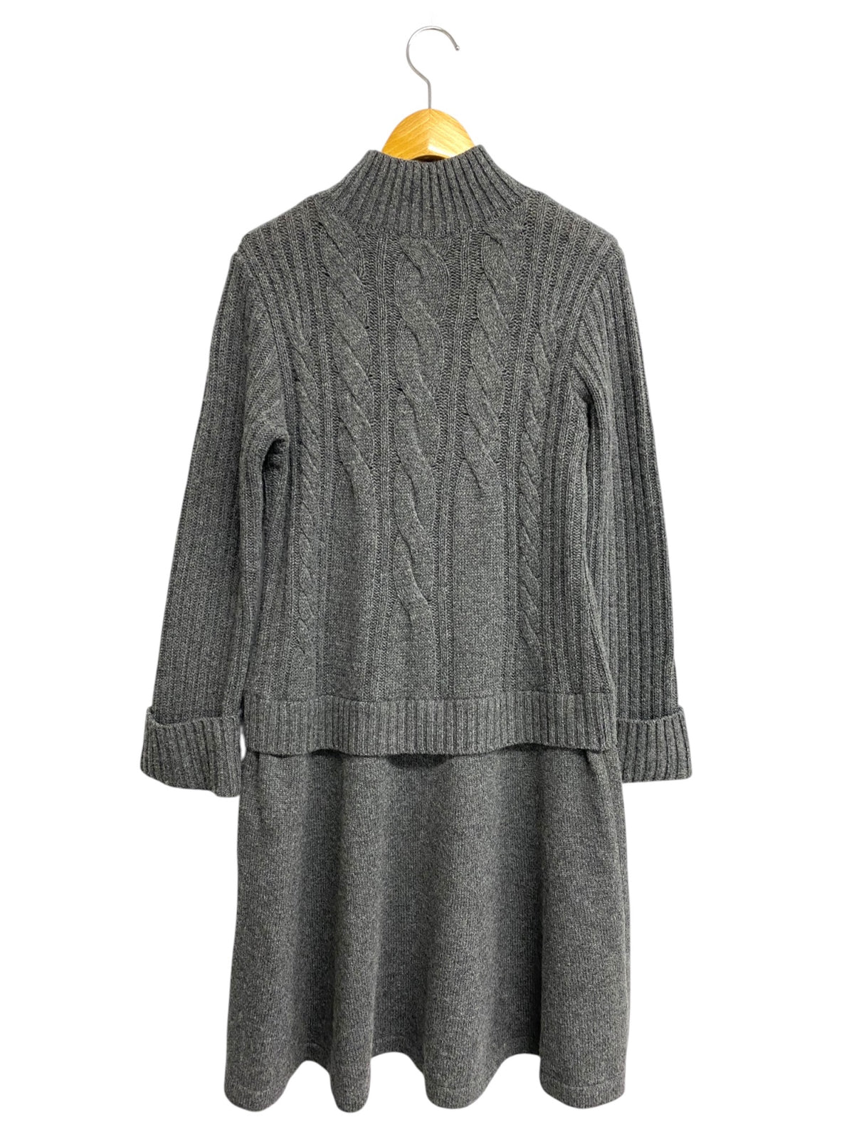 ルネ basic 5042070 ワンピース 34 グレー ニット カシミヤ混 ITPO3T3LNWEV