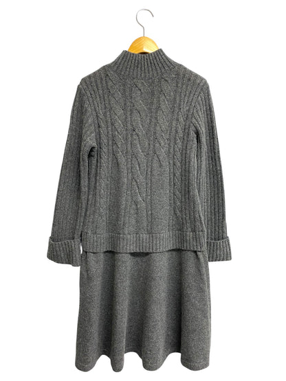 ルネ basic 5042070 ワンピース 34 グレー ニット カシミヤ混 ITPO3T3LNWEV