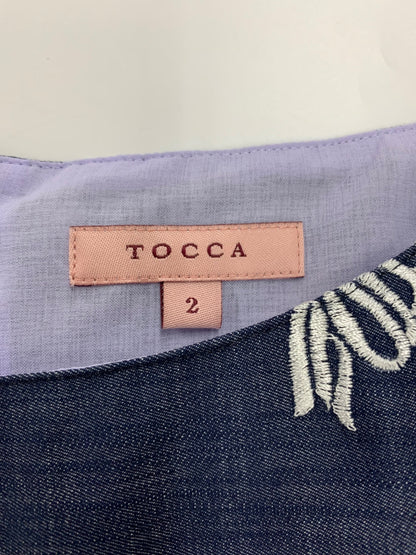 トッカ 【消臭・洗える】RIBBON PARASOL ドレス OPTOCM0511 2 ネイビー シャンブレー インディゴ リボン IT71NJQWSWA0 【SALE】