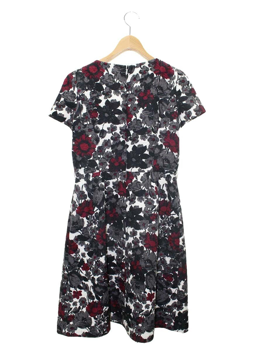 エムズグレイシー 721559 ワンピース 40 ブラック フラワーモチーフ  ジャガード ITXQPCGGOKM8