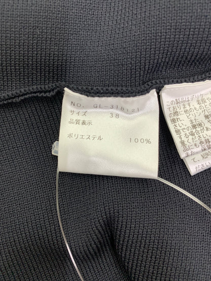 エムズグレイシー 318121 ニット 38 ブラック ペプラム ハートロゴ IT8TZFAMP68C