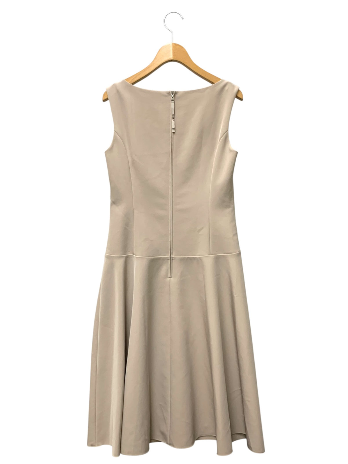 フォクシーニューヨーク Dress 38961 ワンピース 38 ベージュ スクエアネック IT2CPF6D7RMU