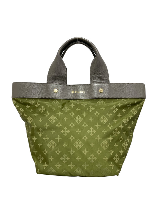 ラシット 舟形トート カーキグリーン ナイロン モノグラム ITI2QPSJSAMO