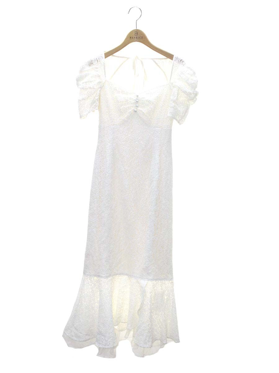 エイミーイストワール リトルフラワーレースマーメイドワンピース  1122230321-0 S ホワイト ITOBNC9HVKIA