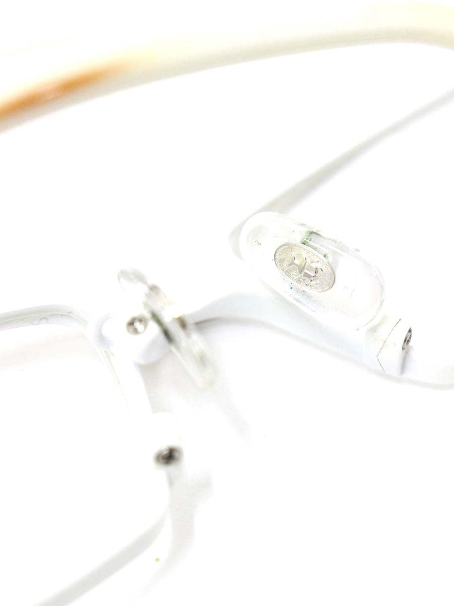 サムライ翔 リラックスライン 仁 SS-J208 LTD メガネ ホワイト 限定カラー メタルフレーム フルリム スクエア IT4WWHJ7C72G